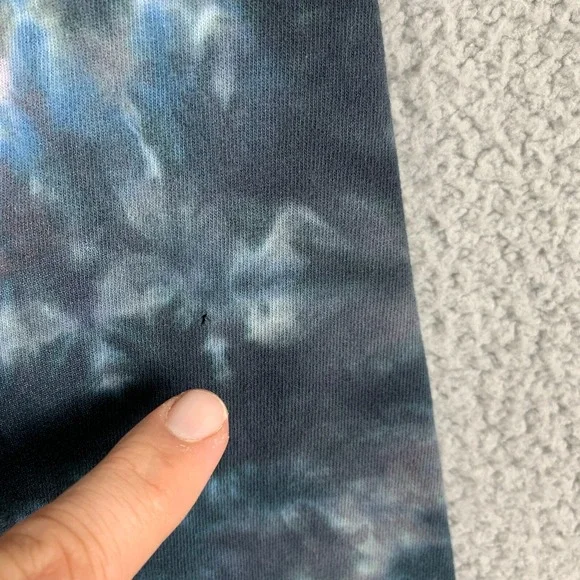 Lynyrd Skynyrd Shirt Men Large Blue Tie Dye LIQUID BLUE Eagle USA Flag Crew Neck - Picture 7 of 11